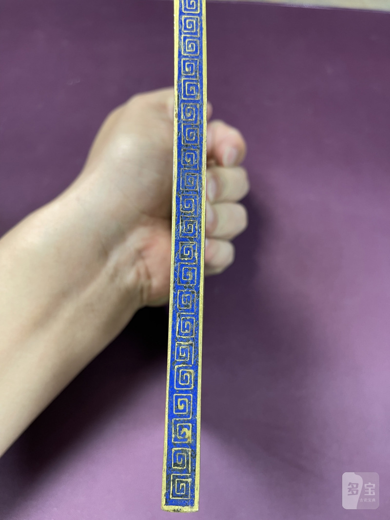 清乾隆 铜鎏金掐丝珐琅西番莲镜 - 图4
